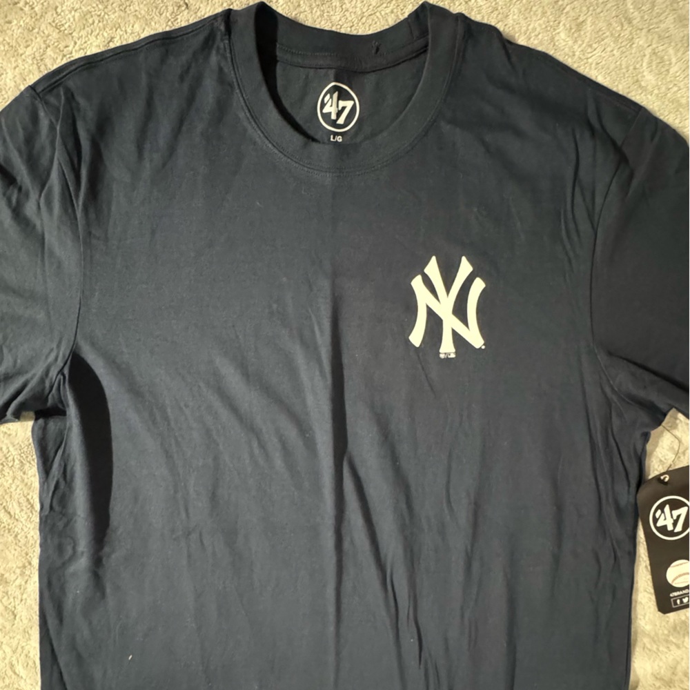 47 Brand Dark Blue Men's Tee with White NY Yankees - Judge